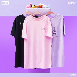 BTS (방탄소년단) - BT21 X SPAO Special T-shirts (LONGRON Tshirt)
